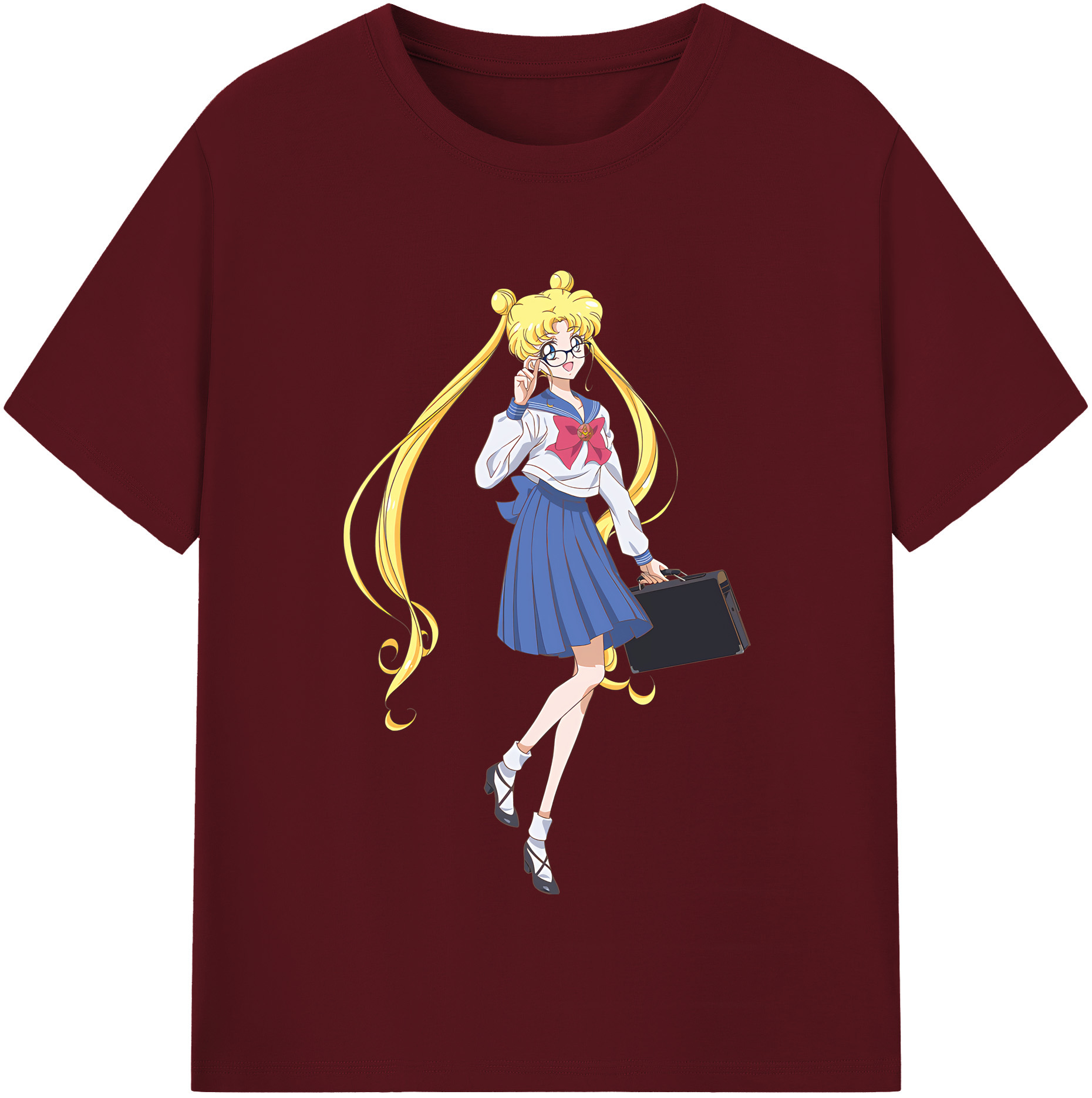 （画像用） 美少女戦士セーラームーン 愛野 美奈子 あいの みなこ Sailor Moon Aino Minako 綿100％半袖Tシャツ（フロントプリント）